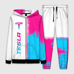 Женский 3D-костюм Tesla neon gradient style по-вертикали, цвет: 3D-черный
