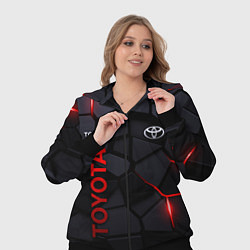 Женский 3D-костюм Toyota - плиты с эффектом свечения, цвет: 3D-черный — фото 2