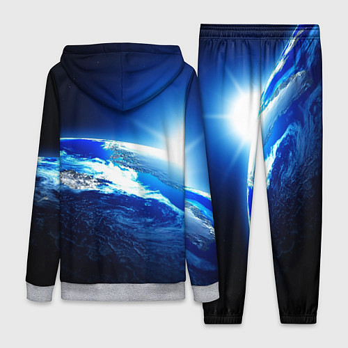 Женский костюм Восход солнца в космосе / 3D-Меланж – фото 2