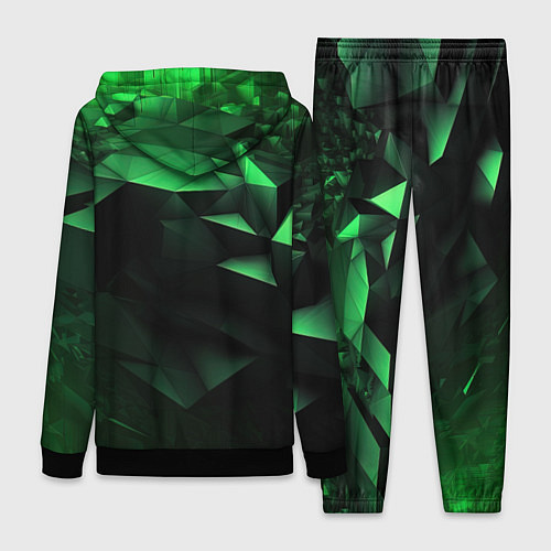Женский костюм Видение зеленого в абстракции / 3D-Черный – фото 2