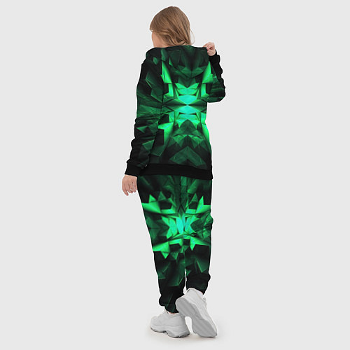 Женский костюм Абстрактное погружение в зелень / 3D-Черный – фото 5