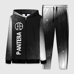 Женский костюм Pantera glitch на темном фоне по-вертикали
