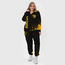 Женский 3D-костюм Burzum - gold gradient вертикально, цвет: 3D-черный — фото 2