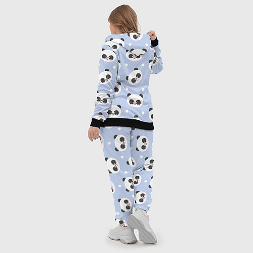 Женский костюм Милая мультяшная панда / 3D-Черный – фото 5