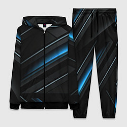 Женский костюм Абстрактная вселенная синего и черного