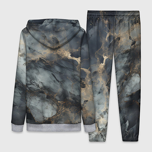 Женский костюм Темно-серый мрамор / 3D-Меланж – фото 2