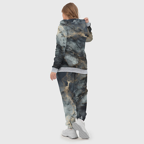 Женский костюм Темно-серый мрамор / 3D-Меланж – фото 5