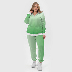 Женский 3D-костюм Лесной сон 3d зеленый градиент, цвет: 3D-белый — фото 2