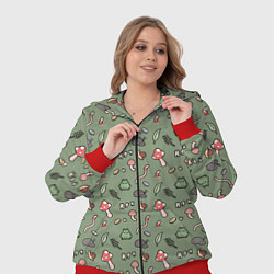 Женский 3D-костюм Goblincore - паттерн, цвет: 3D-красный — фото 2