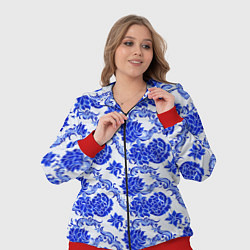 Женский 3D-костюм Гжель классика, цвет: 3D-красный — фото 2
