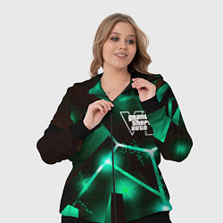 Женский 3D-костюм GTA6 разлом плит, цвет: 3D-черный — фото 2