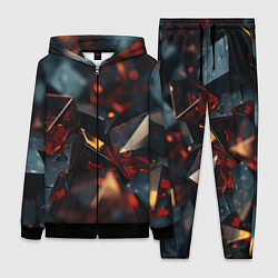 Женский костюм Темные абстрактные кубы