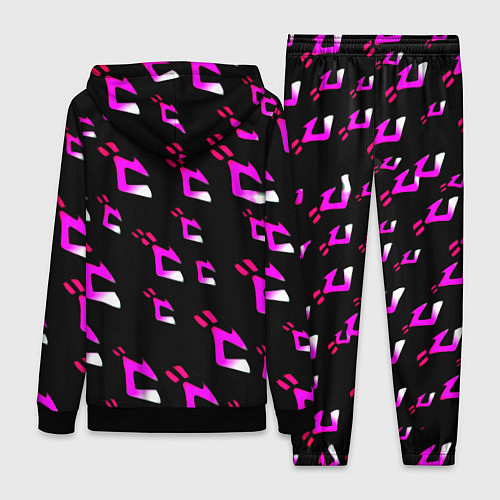 Женский костюм JoJos Bizarre neon pattern logo / 3D-Черный – фото 2