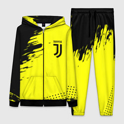 Женский 3D-костюм Juventus спортивные краски, цвет: 3D-черный