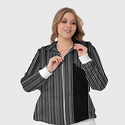 Женский 3D-костюм Visual zebra stripes, цвет: 3D-белый — фото 2