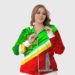 Женский 3D-костюм Флаг Зеленограадского АО, цвет: 3D-белый — фото 2