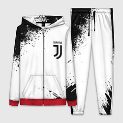 Женский 3D-костюм Juventus sport color black, цвет: 3D-красный