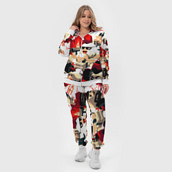 Женский 3D-костюм Чикен Ган разборка, цвет: 3D-белый — фото 2