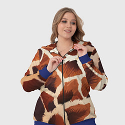 Женский 3D-костюм Пятнистый мех жирафа, цвет: 3D-синий — фото 2