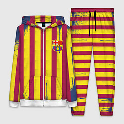 Женский костюм Полосатые цвета футбольного клуба Барселона