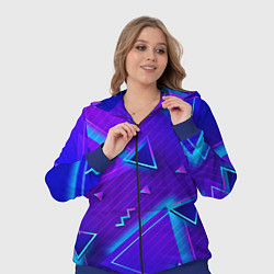 Женский 3D-костюм Neon Pattern colored, цвет: 3D-синий — фото 2