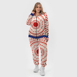 Женский 3D-костюм Наивная абстракция круг, цвет: 3D-синий — фото 2