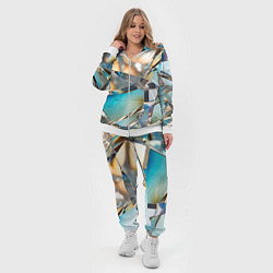 Женский 3D-костюм Грани стеклянного камня, цвет: 3D-белый — фото 2