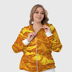 Женский 3D-костюм Абстракция жидкое золото, цвет: 3D-белый — фото 2