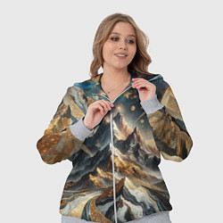 Женский 3D-костюм Золотые горы, цвет: 3D-меланж — фото 2