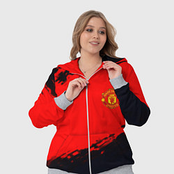 Женский 3D-костюм Manchester United colors sport, цвет: 3D-меланж — фото 2