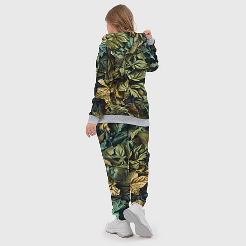Женский костюм Реалистичный камуфляж из листьев / 3D-Меланж – фото 5