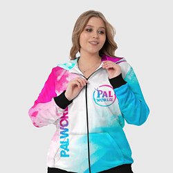 Женский 3D-костюм Palworld neon gradient style вертикально, цвет: 3D-черный — фото 2