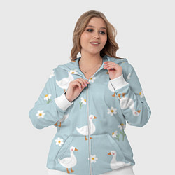 Женский 3D-костюм Гусиный узор, цвет: 3D-белый — фото 2