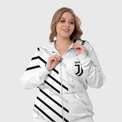 Женский 3D-костюм Juventus sport geometry, цвет: 3D-белый — фото 2