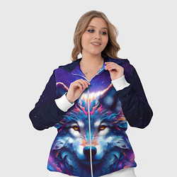 Женский 3D-костюм Волк и звезды, цвет: 3D-белый — фото 2