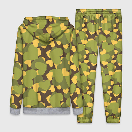 Женский костюм Сердечки - камуфляж / 3D-Меланж – фото 2