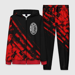 Женский 3D-костюм AC Milan sport grunge, цвет: 3D-красный