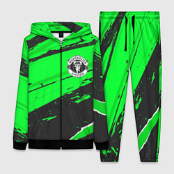 Женский 3D-костюм Manchester United sport green, цвет: 3D-черный