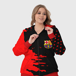 Женский 3D-костюм Barcelona краски спорт, цвет: 3D-красный — фото 2