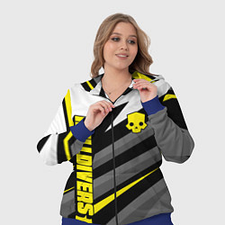 Женский 3D-костюм Helldivers 2: Uniform Yellow x White, цвет: 3D-синий — фото 2