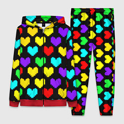 Женский костюм Undertale heart pattern