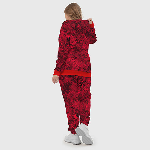 Женский костюм Абстрактная текстура тёмно-красный / 3D-Красный – фото 5