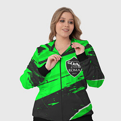 Женский 3D-костюм Roma sport green, цвет: 3D-черный — фото 2