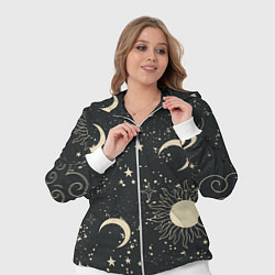 Женский 3D-костюм Звёздная карта с лунами и солнцем, цвет: 3D-белый — фото 2
