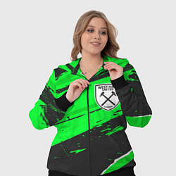 Женский 3D-костюм West Ham sport green, цвет: 3D-черный — фото 2