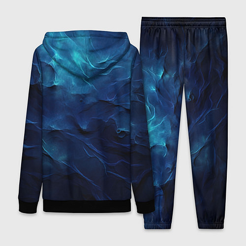 Женский костюм Абстрактные волны глубины / 3D-Черный – фото 2