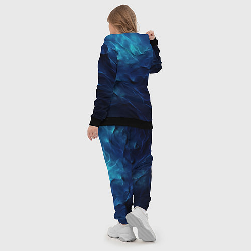 Женский костюм Абстрактные волны глубины / 3D-Черный – фото 5