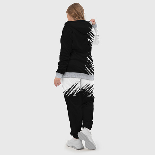 Женский костюм Самурай штрихи - киберпанк 2077 / 3D-Меланж – фото 5