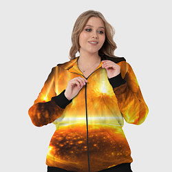 Женский 3D-костюм Солнечная плазма вспышки, цвет: 3D-черный — фото 2