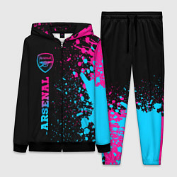 Женский 3D-костюм Arsenal - neon gradient по-вертикали, цвет: 3D-черный